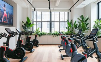 Peloton’s new NYC studio has tons of space for bikes, video production, and lounging