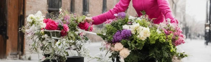 Petal by Pedal Service Delivers Fresh Flowers by Bicycle