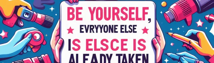 Be Yourself, Everyone Else is Already Taken
