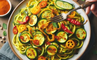 Recipe: Zucchini Noodles Get Golden with anti-inflammatory Turmeric and Chili Powder