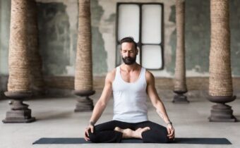 Why one photographer is showcasing men doing yoga