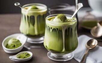 Indulge in a Vegan Matcha Affogato for a Delightful Treat