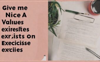 Personal Values Exercises