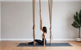 This at-home yoga rope wall is what fitness fantasies are made of