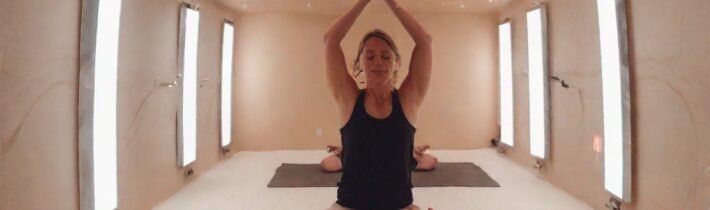 We tried yoga in a salt therapy chamber in the middle of Manhattan
