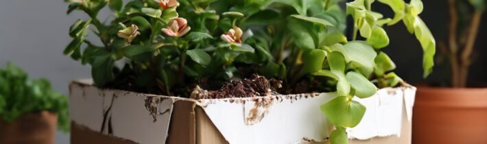 An Easy DIY Planter Upcycled from a Cardboard Box