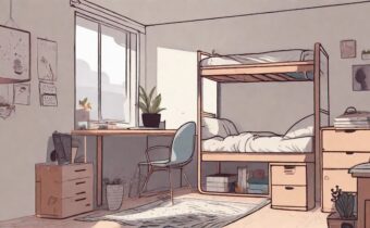 Minimalist Dorm Room