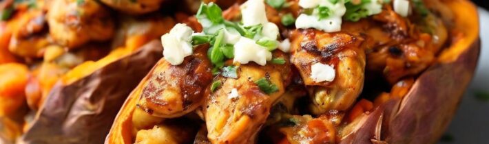 Chicken-Stuffed Sweet Potatoes