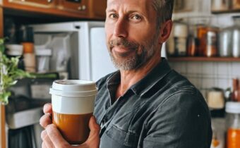 Dave Asprey Shows Off His Famous Bulletproof Coffee Mug and More Fridge Essentials