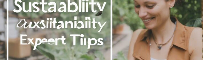 Sustainability Expert Tips