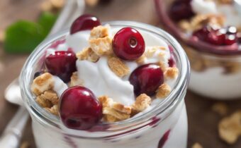 This Coconut Cherry Greek Yogurt Parfait Is a Sweet Start to the Day