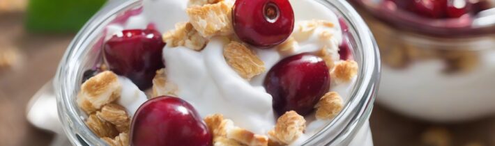 This Coconut Cherry Greek Yogurt Parfait Is a Sweet Start to the Day