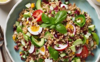 This Protein-Packed Grain Salad Clocks In Under 500 Calories Per Serving