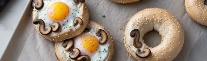 Elevate Your Breakfast with This Mushroom Bagel Recipe