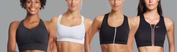 Top Zip-Front Sports Bras