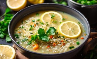 Vegan Lemon Rice Soup