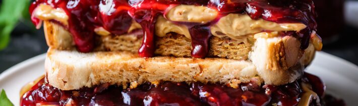 Perfect Healthy PB&J Sandwich